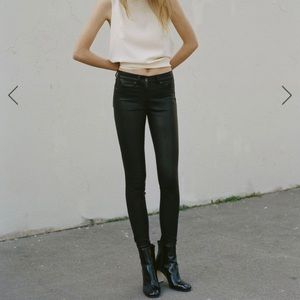 Rag & Bone High Rise Skinny Leather Pants Size 26